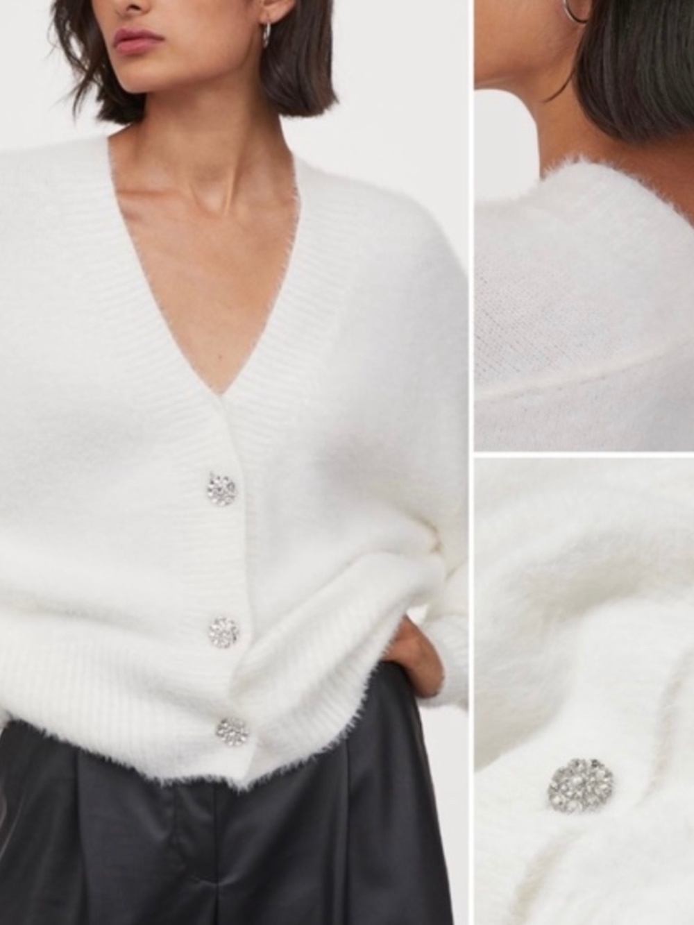 H&m cozy rhinestone cardigan